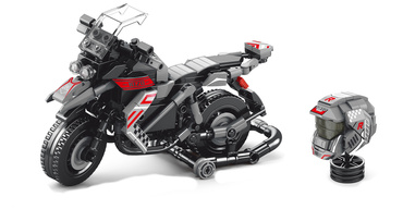 KLOCKI KONSTRUKCYJNE MOTOCYKL 402 el motor RUCHOME ELEMENTY