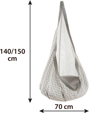 HUŚTAWKA DLA DZIECI KOKON LEŻACZEK do 60kg FOTEL WISZĄCY HAMAK BUJAK