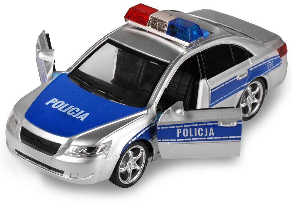 AUTO POLICJA SAMOCHÓD ŚWIATŁA DŹWIĘKI Napęd POLSKA