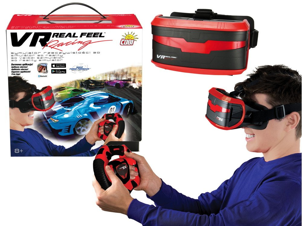 VR REAL FEEL Racing KIEROWNICA OKULARY 3D TV COBI 1800232963 sklep