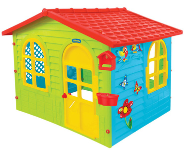  Mochtoys DUŻY DOMEK OGRODOWY DLA DZIECI Z TABLICĄ