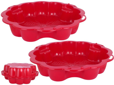 2x DUŻA MOCNA Piaskownica STOKROTKA 214x107cm RED + GRATIS