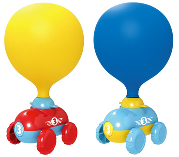 AUTKO NA POWIETRZE SAMOCHÓD PNEUMATYCZNY BALONY POMPKA CZERWONY BIRD