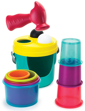 B-Kids ŻYRAFKOWA WIEŻA XL PIRAMIDKA KUBECZKI PIŁKI SORTER