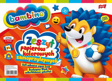 BAMBINO PAPIER KOLOROWY SAMOPRZYLEPNY ZESZYT B4