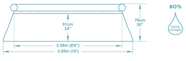 BASEN OGRODOWY ROZPOROWY 305x76cm RODZINNY BESTWAY