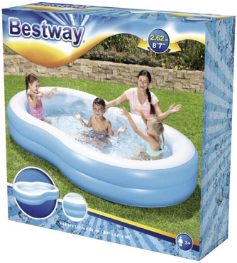 BASEN RODZINNY DUŻA LAGUNA 262x157x46 cm Bestway 