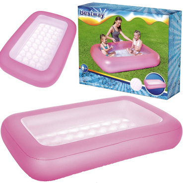 Bestway BASEN Basenik dla dzieci MIĘKKIE DNO PINK