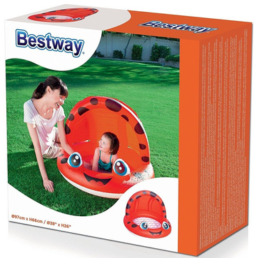 Bestway BASEN Z DASZKIEM basenik BIEDRONKA 97x66cm