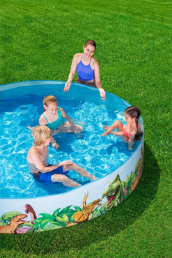 Bestway DUŻY BASEN ROZPOROWY DINOZAURY 244x46CM
