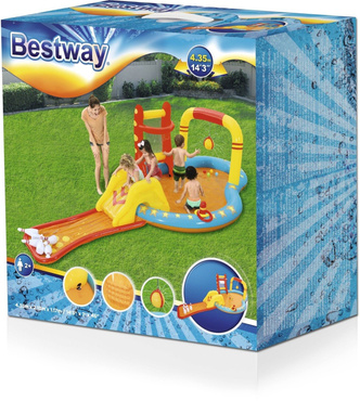Bestway DUŻY PLAC ZABAW Basen FONTANNA ZJEŻDŻALNIA