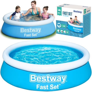 Bestway RODZINNY BASEN OGRODOWY ROZPOROWY 183x51cm