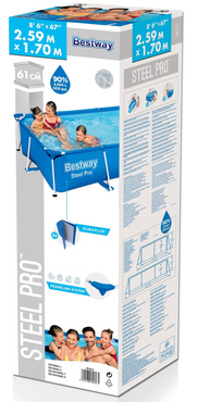 Bestway RODZINNY BASEN OGRODOWY STELAŻOWY 259x170