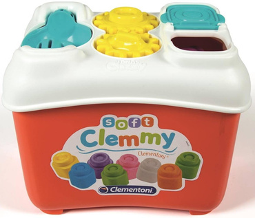 CLEMMY Baby Wiaderko Aktywnośći MIĘKKIE KLOCKI 