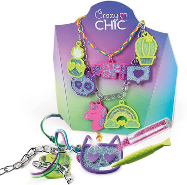 CRAZY CHIC KOLOROWE CHARMSY ZESTAW ZAWIESZKI WISIORKI CLEMENTONI