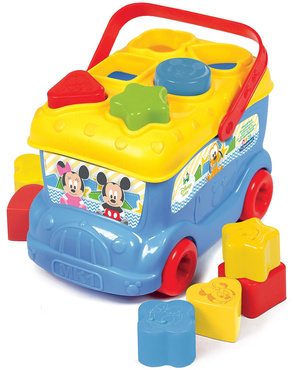 Clementoni BABY MICKEY AUTOBUS Klocki SORTER Jeździ