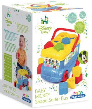 Clementoni BABY MICKEY AUTOBUS Klocki SORTER Jeździ