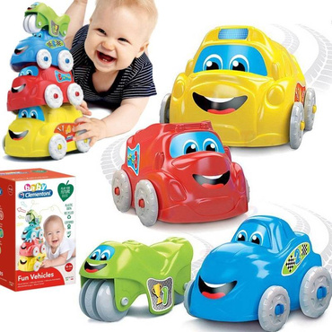 Clementoni BABY WIEŻA Z AUTEK Piramidka 4 POJAZDY