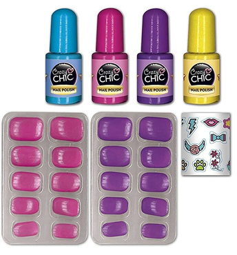 Clementoni Crazy Chic PAZNOKCIE ŚWIECĄCE W CIEMNOŚCI Lakiery Fluo