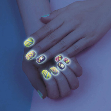Clementoni Crazy Chic PAZNOKCIE ŚWIECĄCE W CIEMNOŚCI Lakiery Fluo