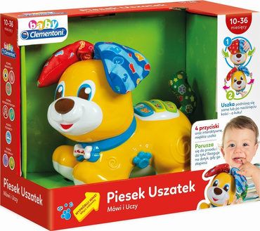 Clementoni ITERAKTYWNY PIESEK USZATEK MÓWI PL UCZY