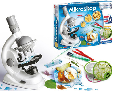 Clementoni Naukowa Zabawa MIKROSKOP Powiększa 600x