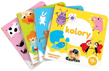 CzuCzu 4 książeczki BIBLIOTECZKA ODKRYWCY 18m.+