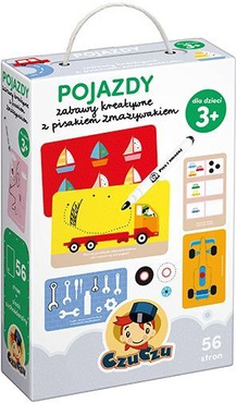 CzuCzu POJAZDY KSIĄŻECZKA Z PISAKIEM ZMAZYWAKIEM