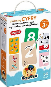 CzuCzu POZNAJĘ CYFRY ZABAWY EDUKACYJNE Z PISAKIEM 56 KART