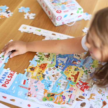 CzuCzu PUZZLE OBSERWACYJNE MAPA POLSKI PLAKAT 117el.