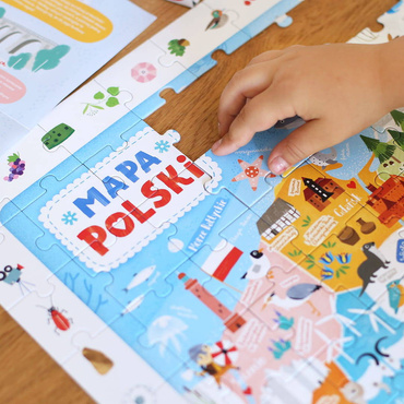 CzuCzu PUZZLE OBSERWACYJNE MAPA POLSKI PLAKAT 117el.