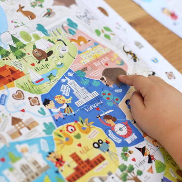 CzuCzu PUZZLE OBSERWACYJNE MAPA POLSKI PLAKAT 117el.