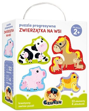CzuCzu PUZZLE PROGRESYWNE ZWIERZĄTKA NA WSI 