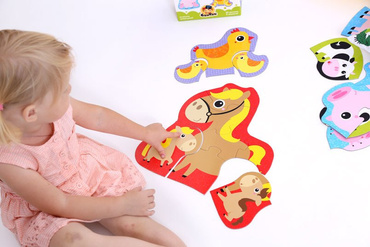 CzuCzu PUZZLE PROGRESYWNE ZWIERZĄTKA NA WSI 