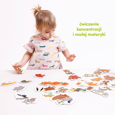 CzuCzu PUZZLE PROGRESYWNE ZWIERZĄTKA W LESIE 9 UKŁADANEK 33el ZESTAW
