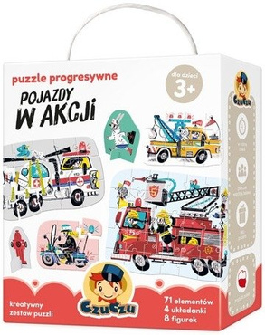 CzuCzu Puzzle Progresywne Pojazdy w Akcji 71 el.