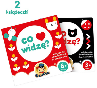CzuCzu STARTER MALUCHA KSIĄŻECZKI KONTRASTOWE 