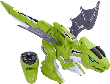 DINOZAUR ROBOT STEROWANY SMOK CHODZI RYCZY PILOT