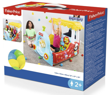 DMUCHANY POCIĄG FISHER PRICE BASEN + PIŁKI Bestway