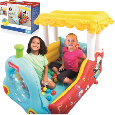 DMUCHANY POCIĄG FISHER PRICE BASEN + PIŁKI Bestway