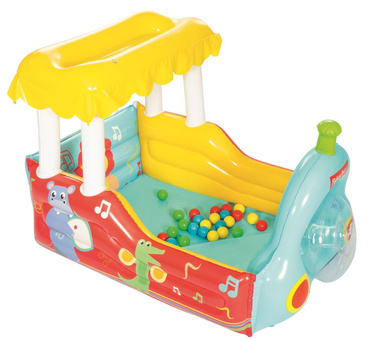 DMUCHANY POCIĄG FISHER PRICE BASEN + PIŁKI Bestway