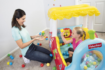 DMUCHANY POCIĄG FISHER PRICE BASEN + PIŁKI Bestway