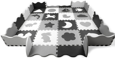 DUŻA MATA PIANKOWA EVA DYWAN 150x150 PUZZLE 52 EL.
