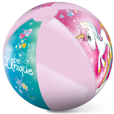 DUŻA PIŁKA PLAŻOWA  JEDNOROŻEC UNICORN 50cm MONDO