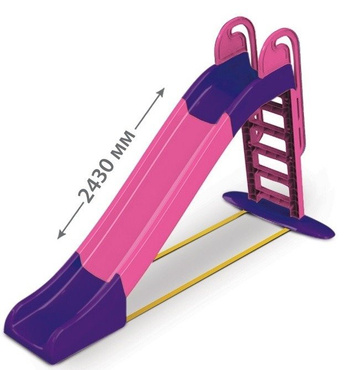 DUŻA ZJEŻDŻALNIA OGRODOWA DLA DZIECI 243 CM PINK