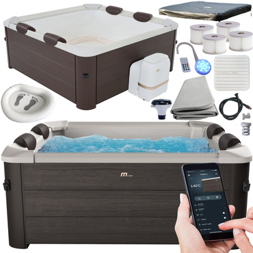 DUŻE SZTYWNE SPA PANELOWE TRIBECA 6 os. OZON HYDROMASAŻ WIFI