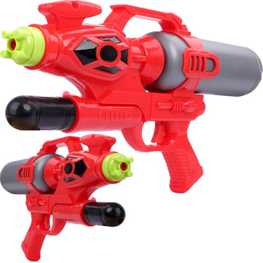 DUŻY PISTOLET NA WODĘ 42cm KARABIN SIKAWKA Pompa CZERWONO-CZARNY