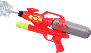 DUŻY PISTOLET NA WODĘ 42cm KARABIN SIKAWKA Pompa CZERWONO-ZIELONY
