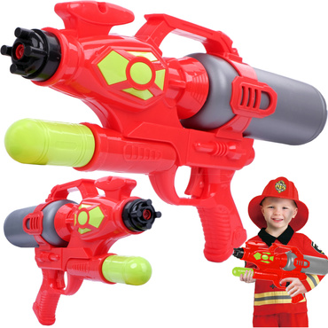 DUŻY PISTOLET NA WODĘ 42cm KARABIN SIKAWKA Pompa CZERWONO-ZIELONY