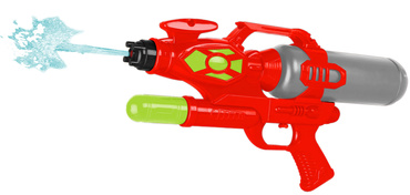DUŻY PISTOLET NA WODĘ 42cm KARABIN SIKAWKA Pompa CZERWONO-ZIELONY